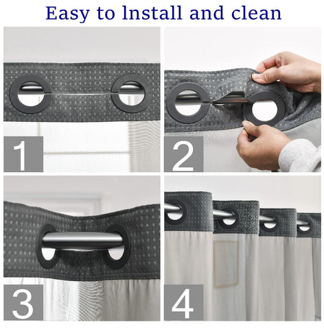 CYPL snap-in liner and grommet detail for fast, secure attachment