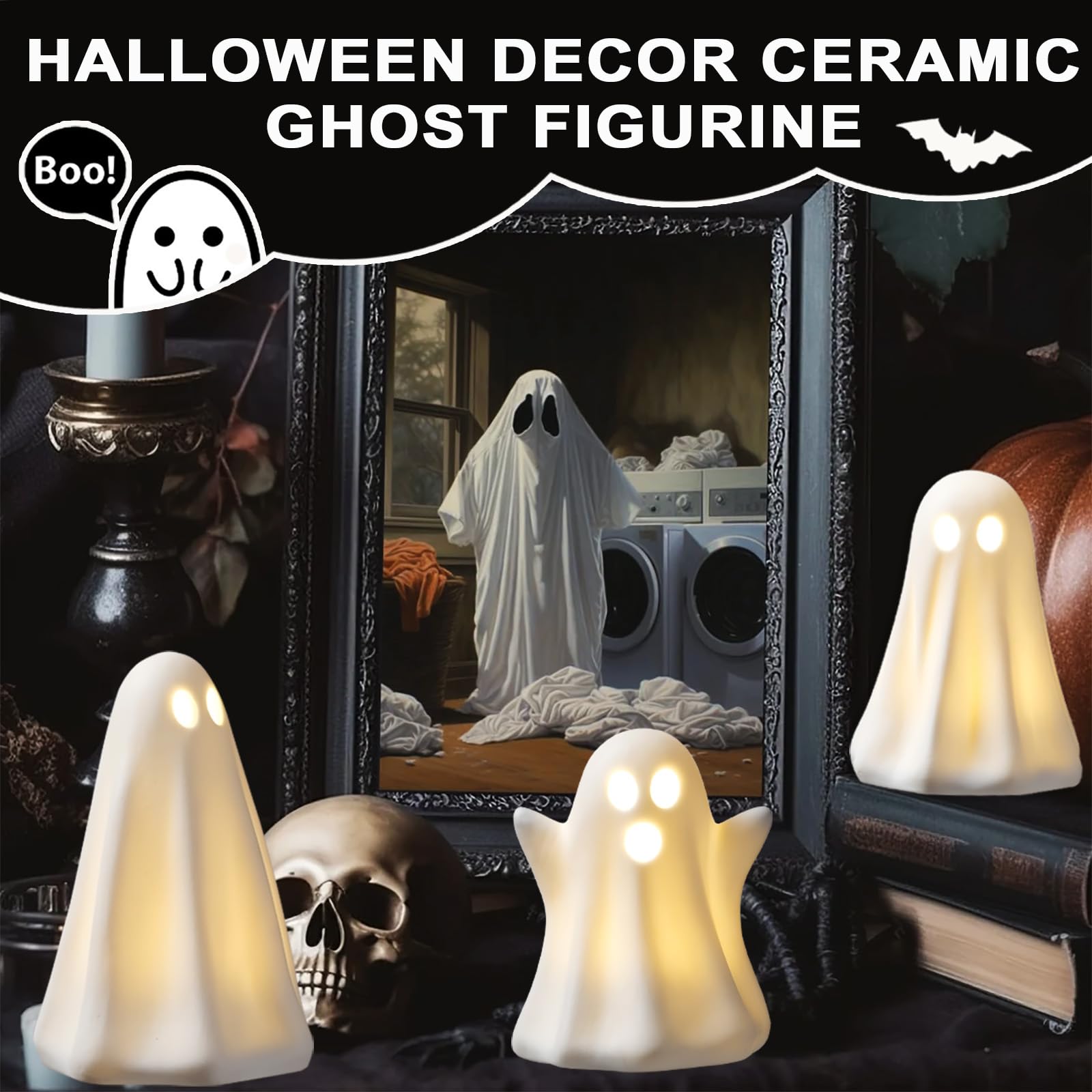 CYSKXYI ghosts on tiered tray displaying layered styling and focal interest