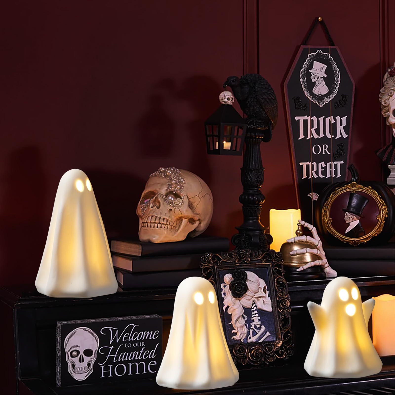 CYSKXYI individual ghost face details showing charming expressions and character