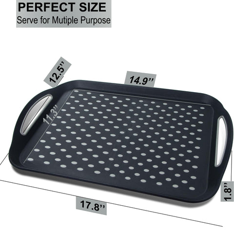 Czlizdyt tray holding a 10-inch plate and glass to show capacity