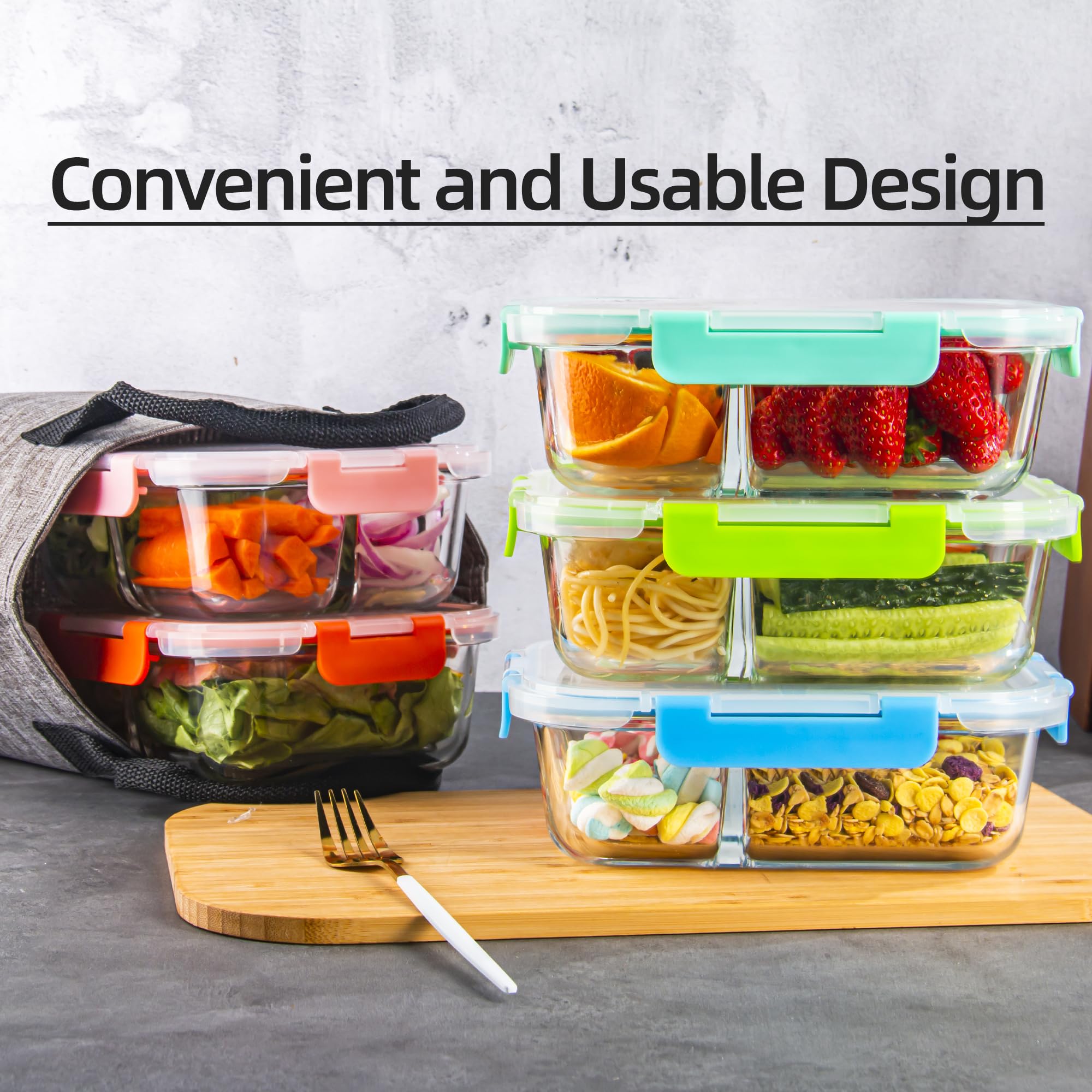 CZUMJJ container held in hand to show 34oz size and practical portion scale