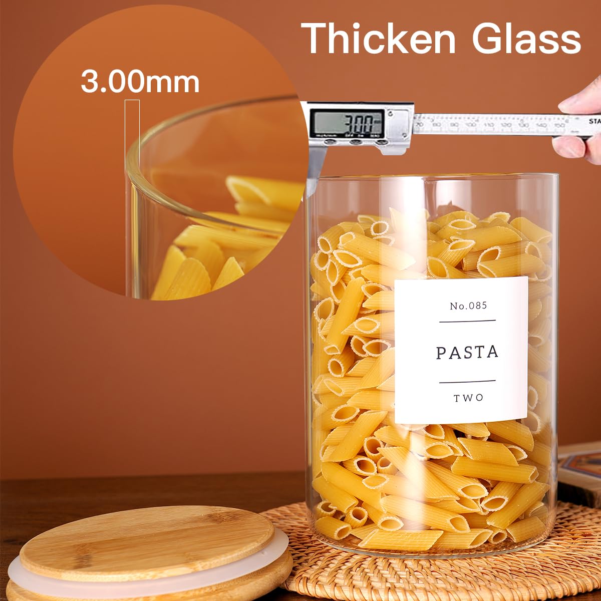 CZZGSM thick glass base detail showing durable borosilicate strength benefit