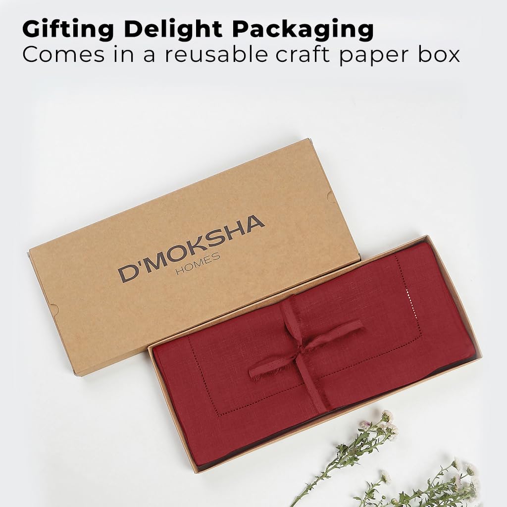 D'Moksha Homes runner in table setting demonstrating styling versatility and warmth