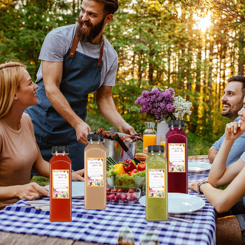 Dabacc bottles on market table displaying professional presentation