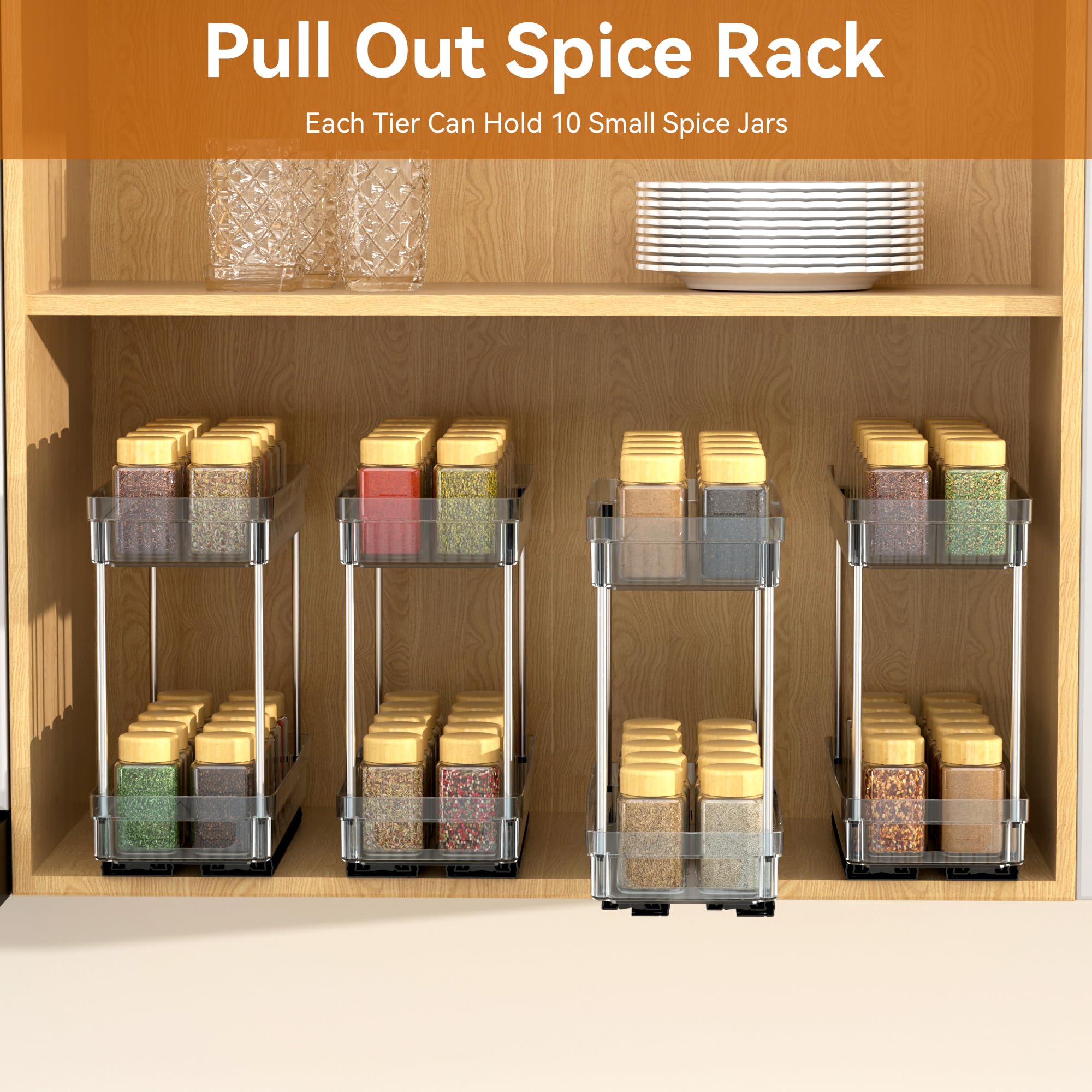 DABIGE lifestyle kitchen display with organized cabinet for a neat, modern look