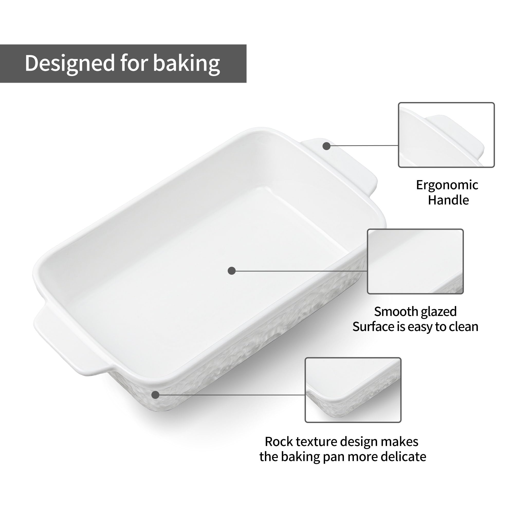 Dafuceramic glazed interior close-up showing smooth surface for easy cleaning