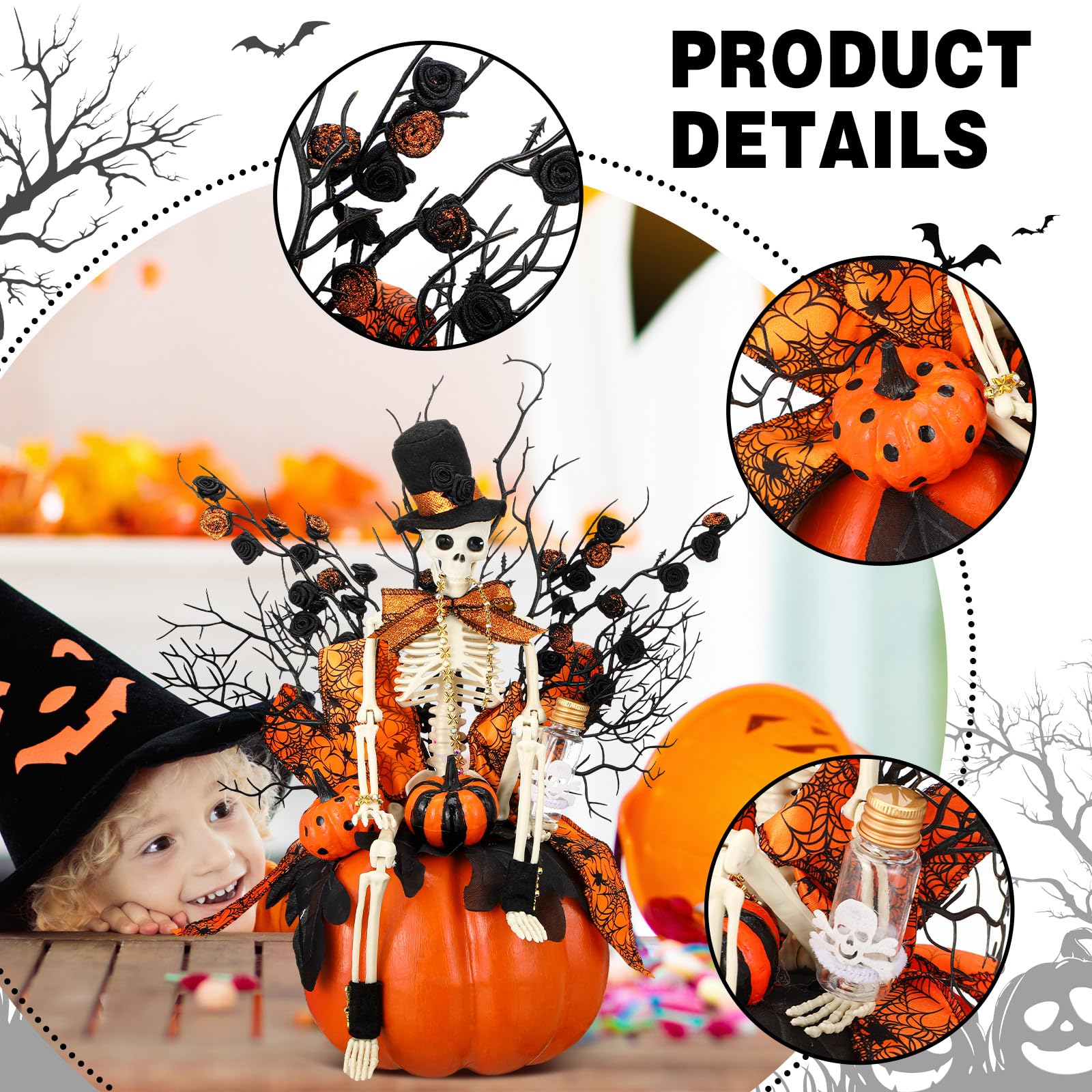 Daifunli on a Halloween dinner table illustrates instant festive atmosphere