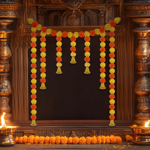 Daifunli packaging and storage showing flat-packed garland for convenient reuse and storage