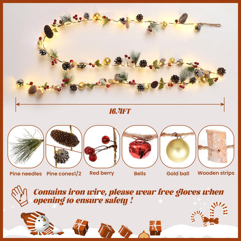Dailyart garland styling on mantel creating cozy seasonal focal point
