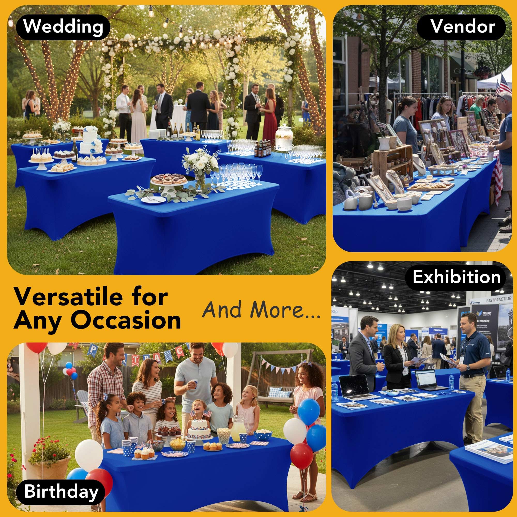 Dailyset tablecloth in an event setting conveying elegant color and cohesion