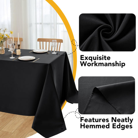 Dailyset table set at event showing elegant black backdrop benefit