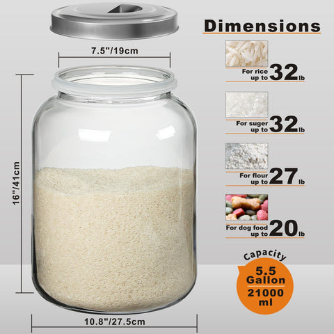 Daitouge jar placed in pantry showing organized storage and visibility benefit
