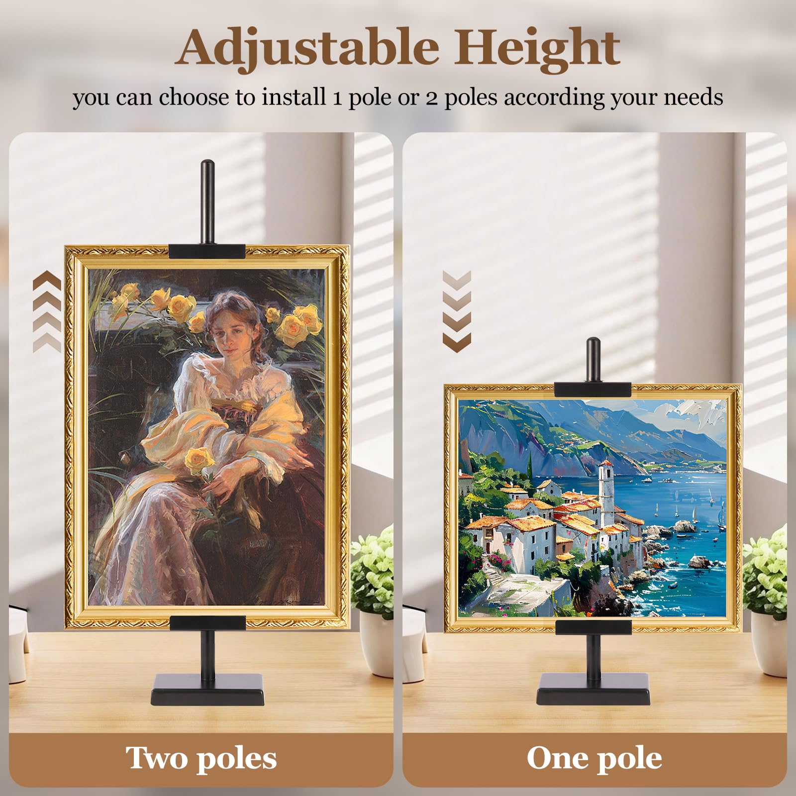 dakewang easel in a studio setting showing elegant presentation benefit