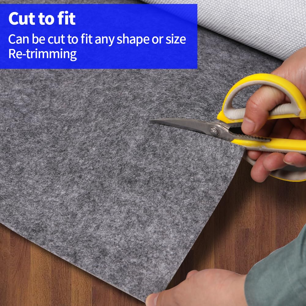 DAKKIONY view of waterproof TPR backing preventing slips and protecting floors