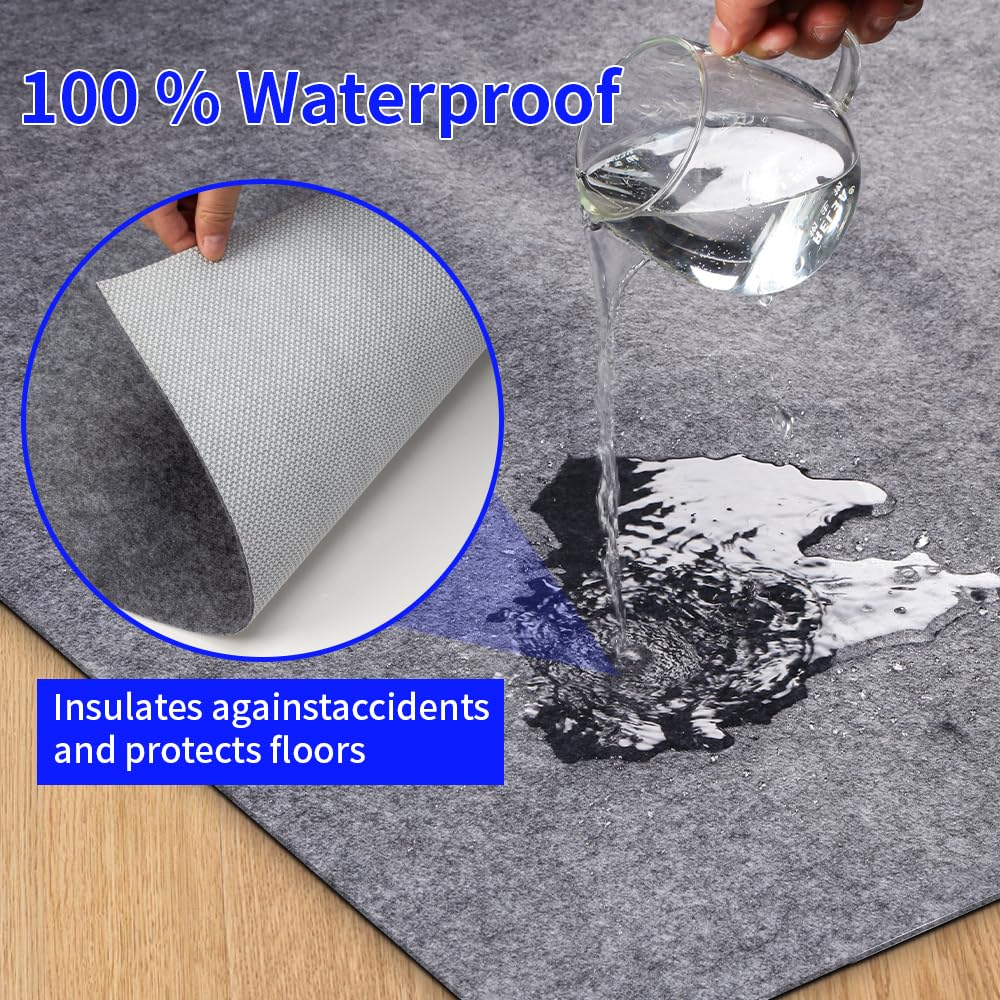 DAKKIONY pad under rug in entryway reducing movement and preserving floors