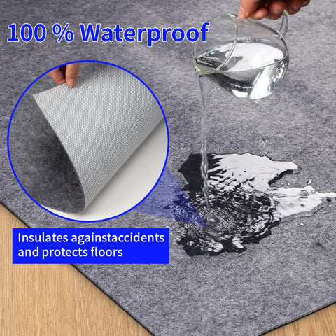 DAKKIONY pad under rug in entryway reducing movement and preserving floors
