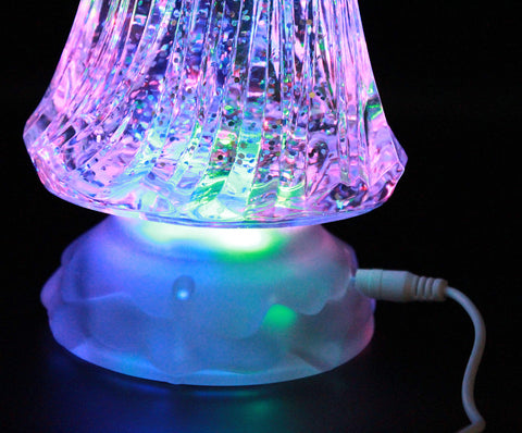 Dalax angel glitter swirling inside globe with color-changing LEDs creating soothing motion