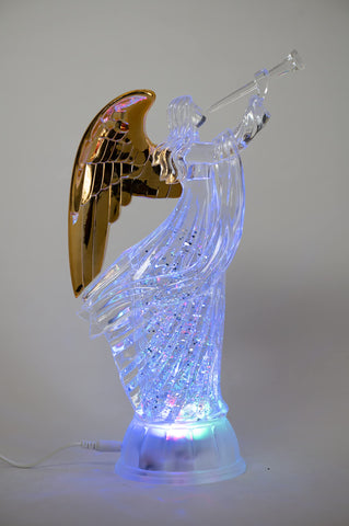 Dalax angel lit at night displaying warm LED glow for cozy atmosphere