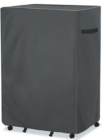 Dalema front view of grey rollaway bed cover showing full fit and protection