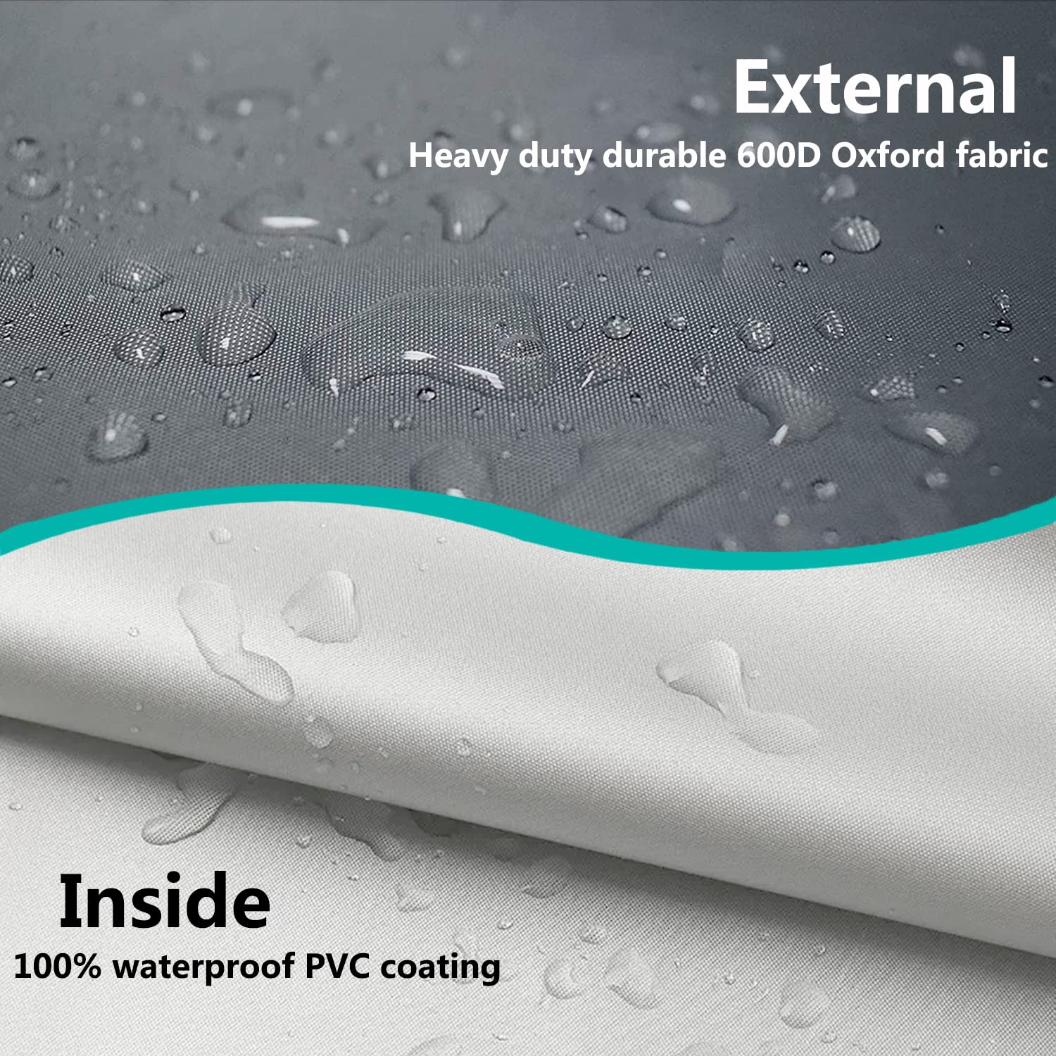 Dalema fabric texture detail demonstrating durable waterproof 600D material