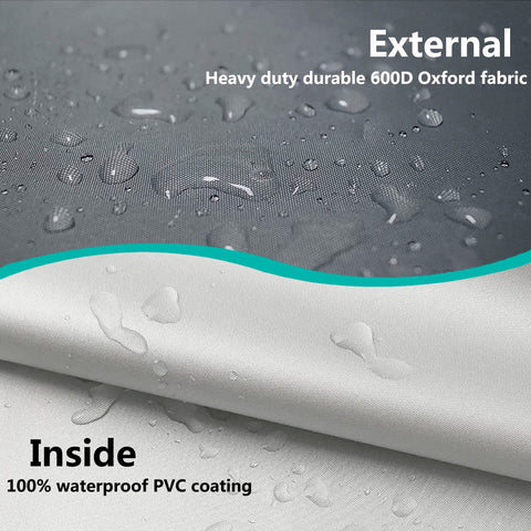 Dalema fabric texture detail demonstrating durable waterproof 600D material