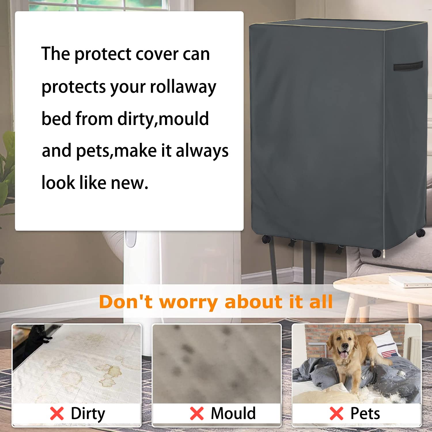Dalema cover beside twin mattress showing scale and compact folded profile