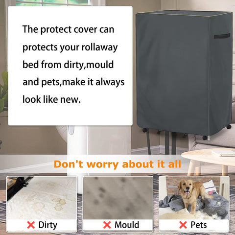 Dalema cover beside twin mattress showing scale and compact folded profile
