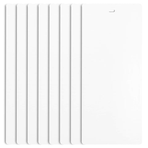 DALIX front view of eight white replacement slats showing neat packaging and value