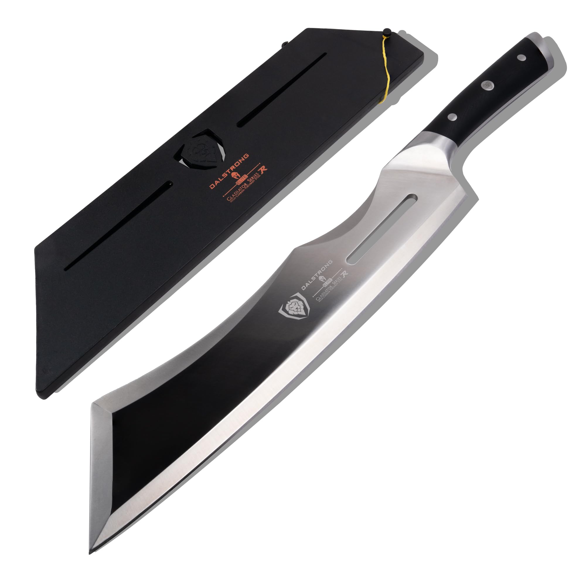 Dalstrong Annihilator front view showing full blade and balance for powerful cuts