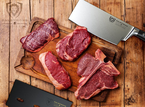 Dalstrong cleaver packaged box presentation signaling premium gift readiness