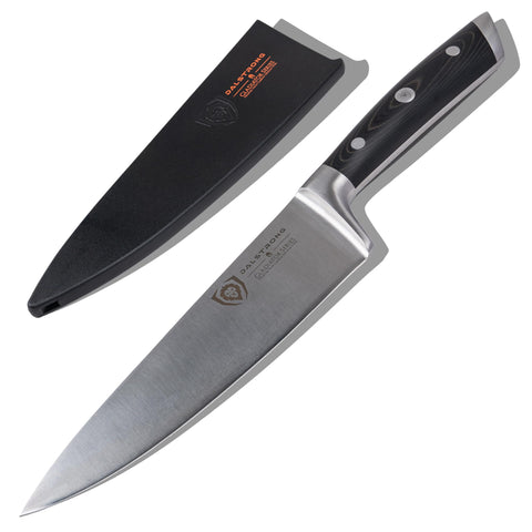 Dalstrong Gladiator Elite front profile showing balanced blade and handle for control