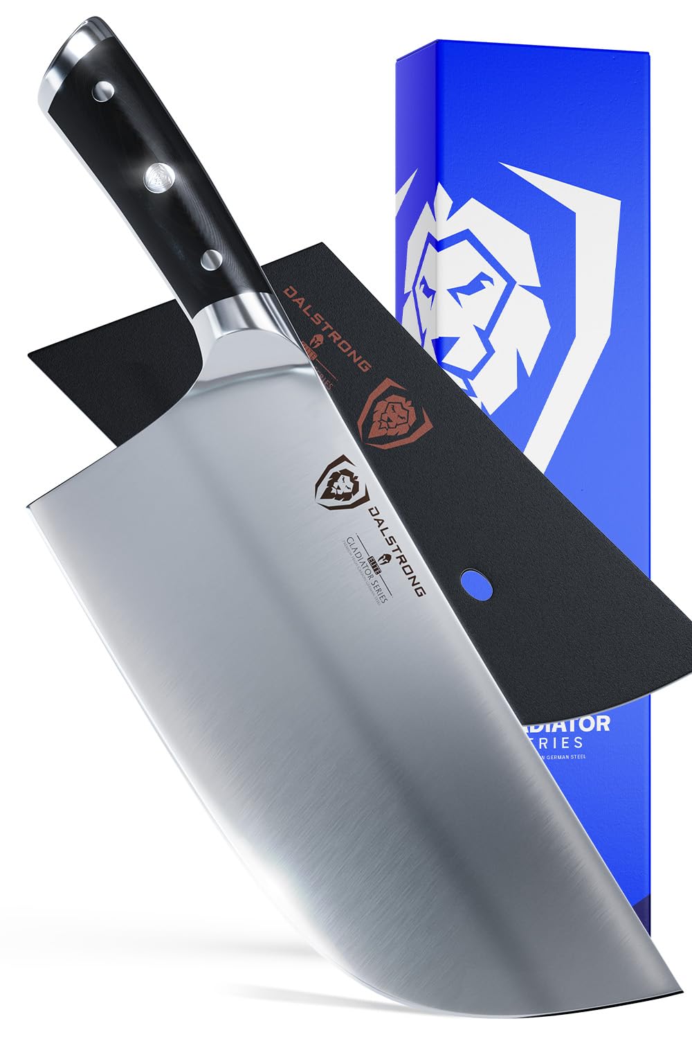 Dalstrong Ravager front view showing full 9" blade and balanced profile benefit