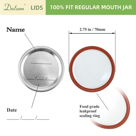 Dalzom close-up of lid seal showing BPA-free layer for safer preservation