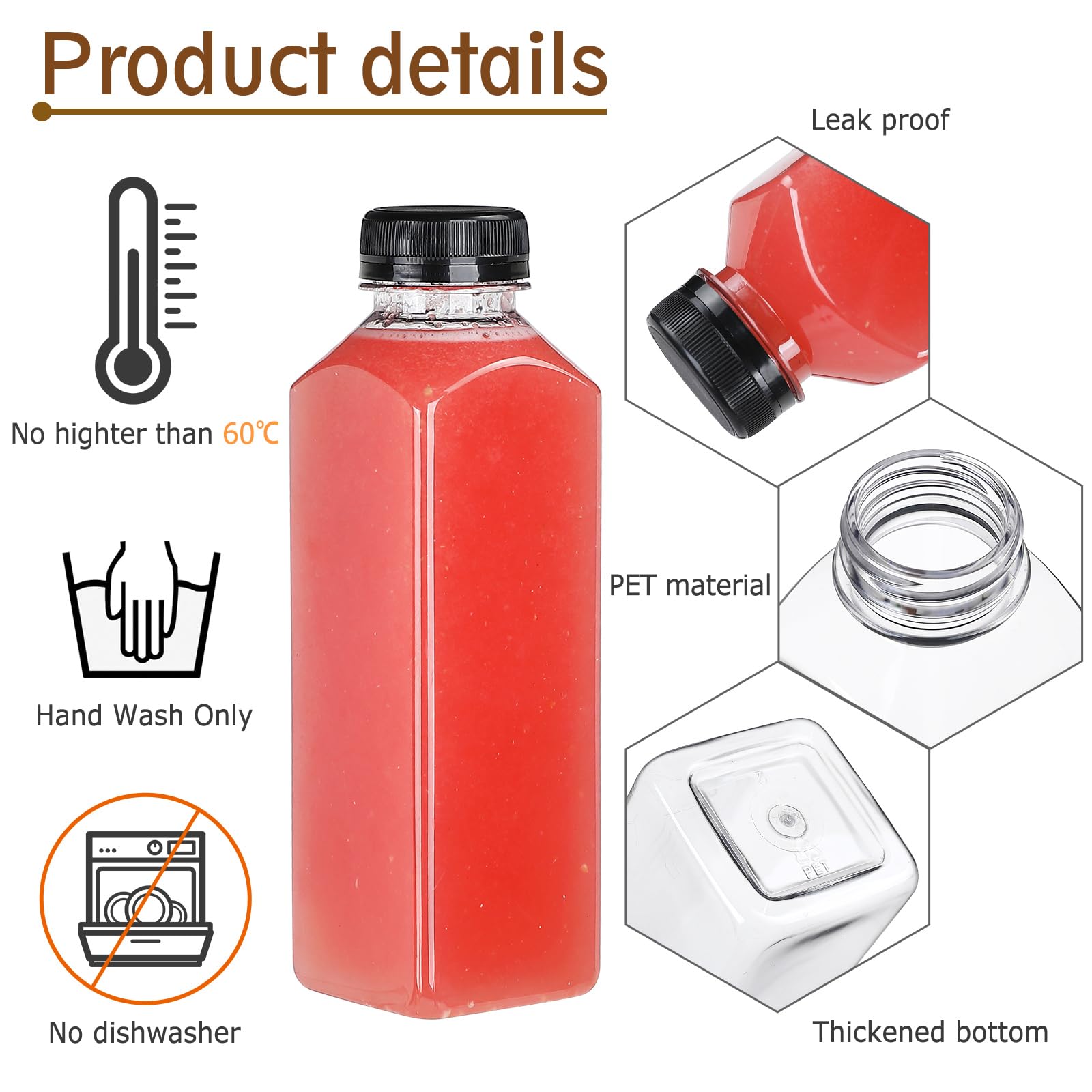DANALLAN bottle neck and mouth detail highlighting wide opening for easy filling