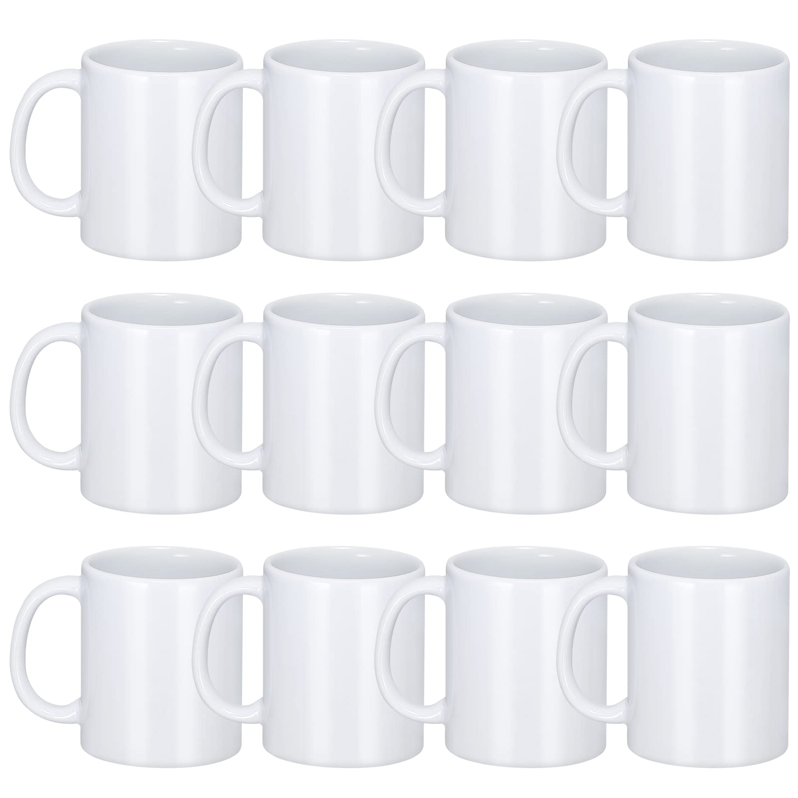 DANALLAN front view of 11oz mug set showing clean white finish and branding, ideal for customization