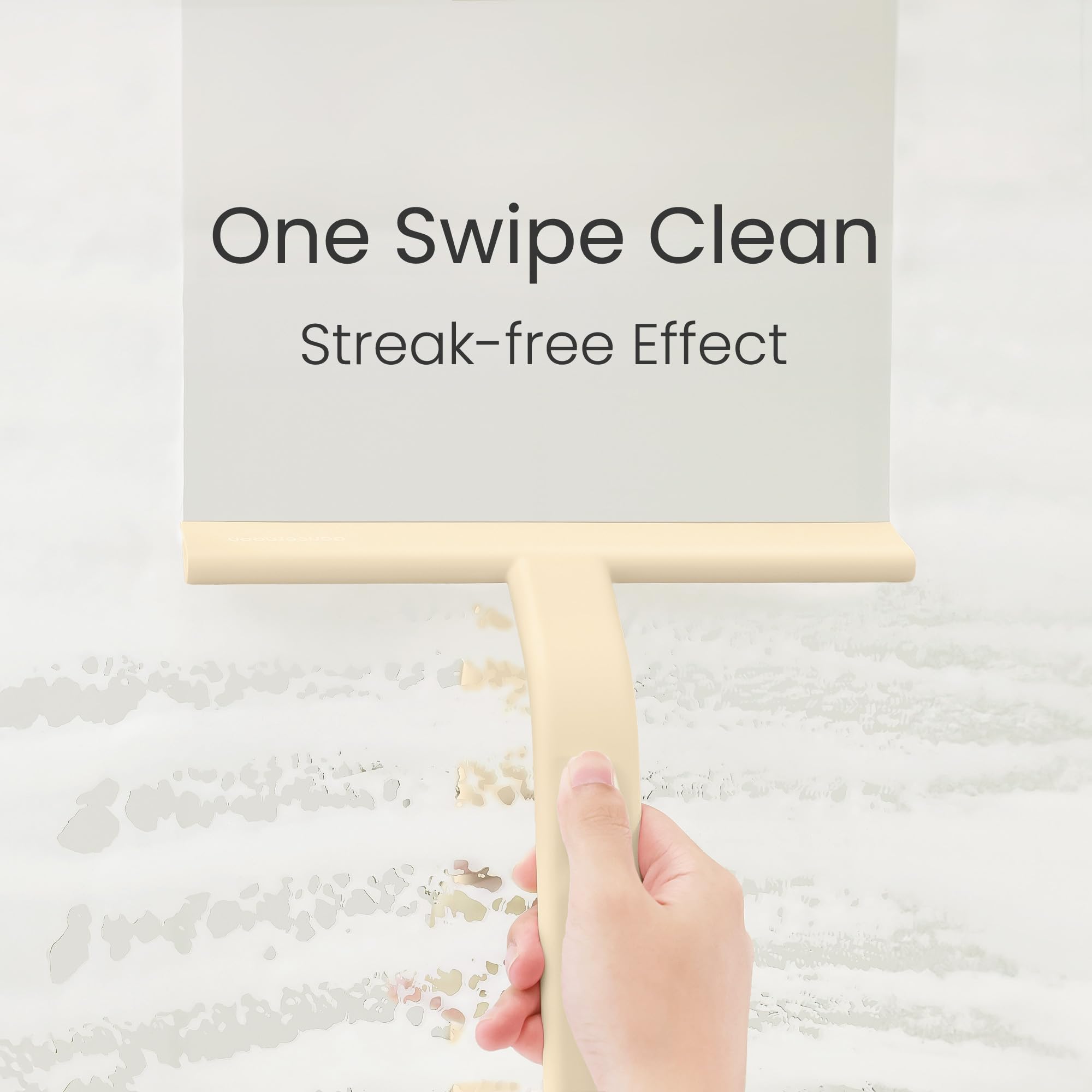 dancemoon JustHang close-up of silicone blade, streak-free cleaning benefit