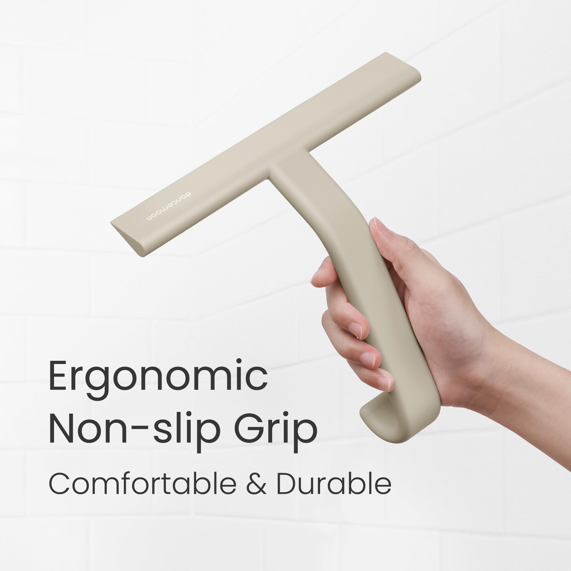 dancemoon squeegee hanging inside shower, convenient access after showering