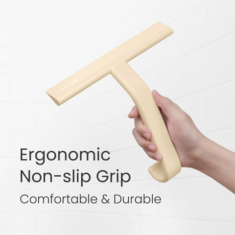 dancemoon JustHang being used on mirror, removes water and spots benefit