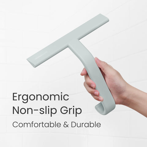 dancemoon squeegee perched on sink edge showing versatile placement options