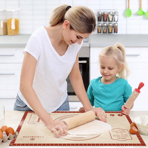 DANIA & DEAN mat beside ruler showing scale and large 36x24 size for prep efficiency