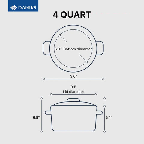 Daniks tempered glass lid close-up showing clear view and heat resistant design benefit