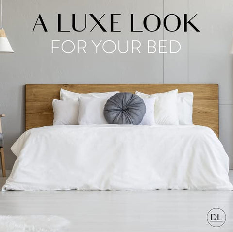 Danjor Linens label and fabric tag highlighting care ease and durability