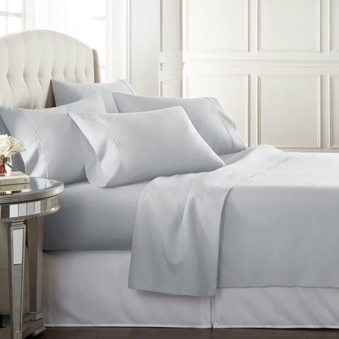 Danjor Linens folded queen set showing neat packaging and easy storage benefit