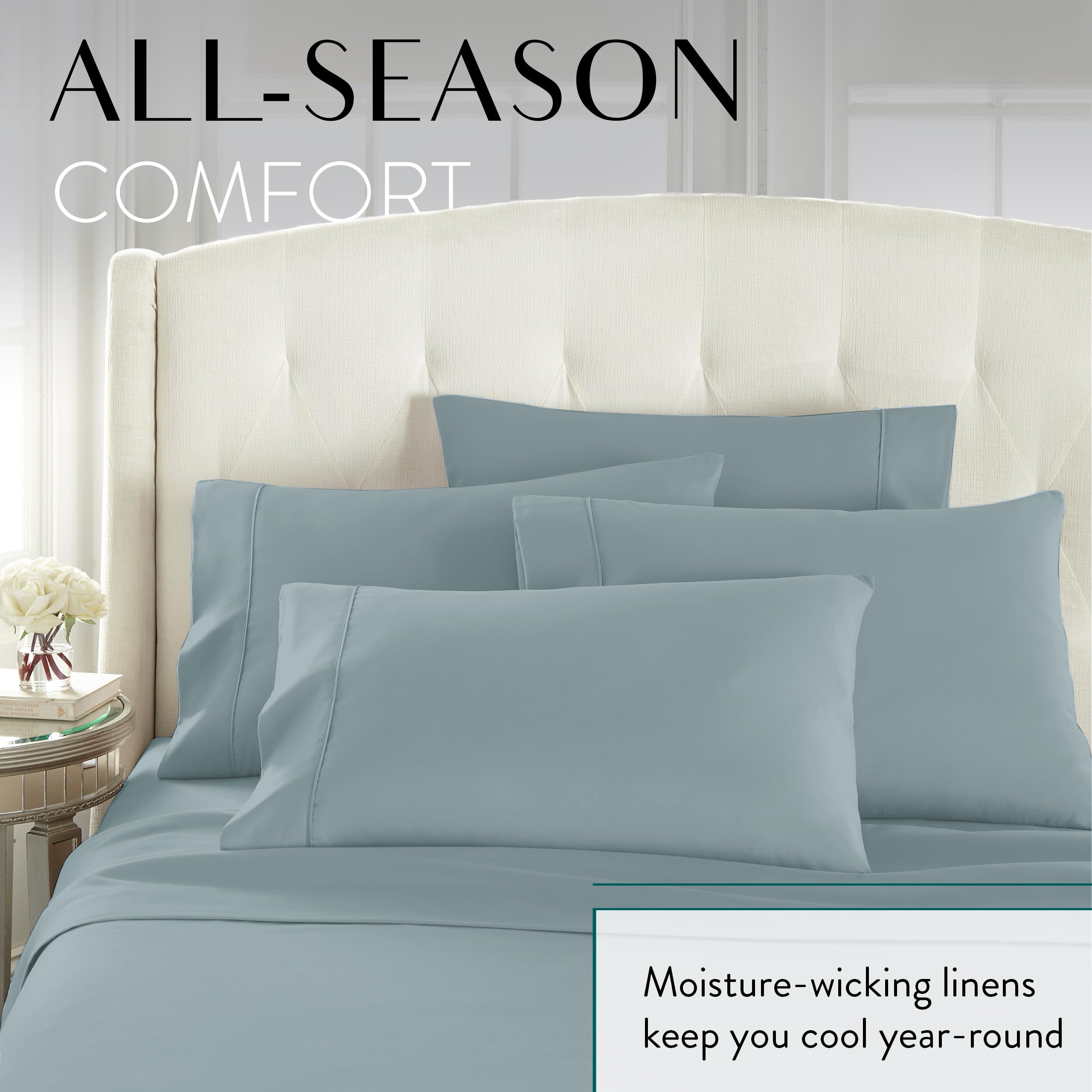 Danjor Linens Cal King size comparison demonstrating scale and mattress fit