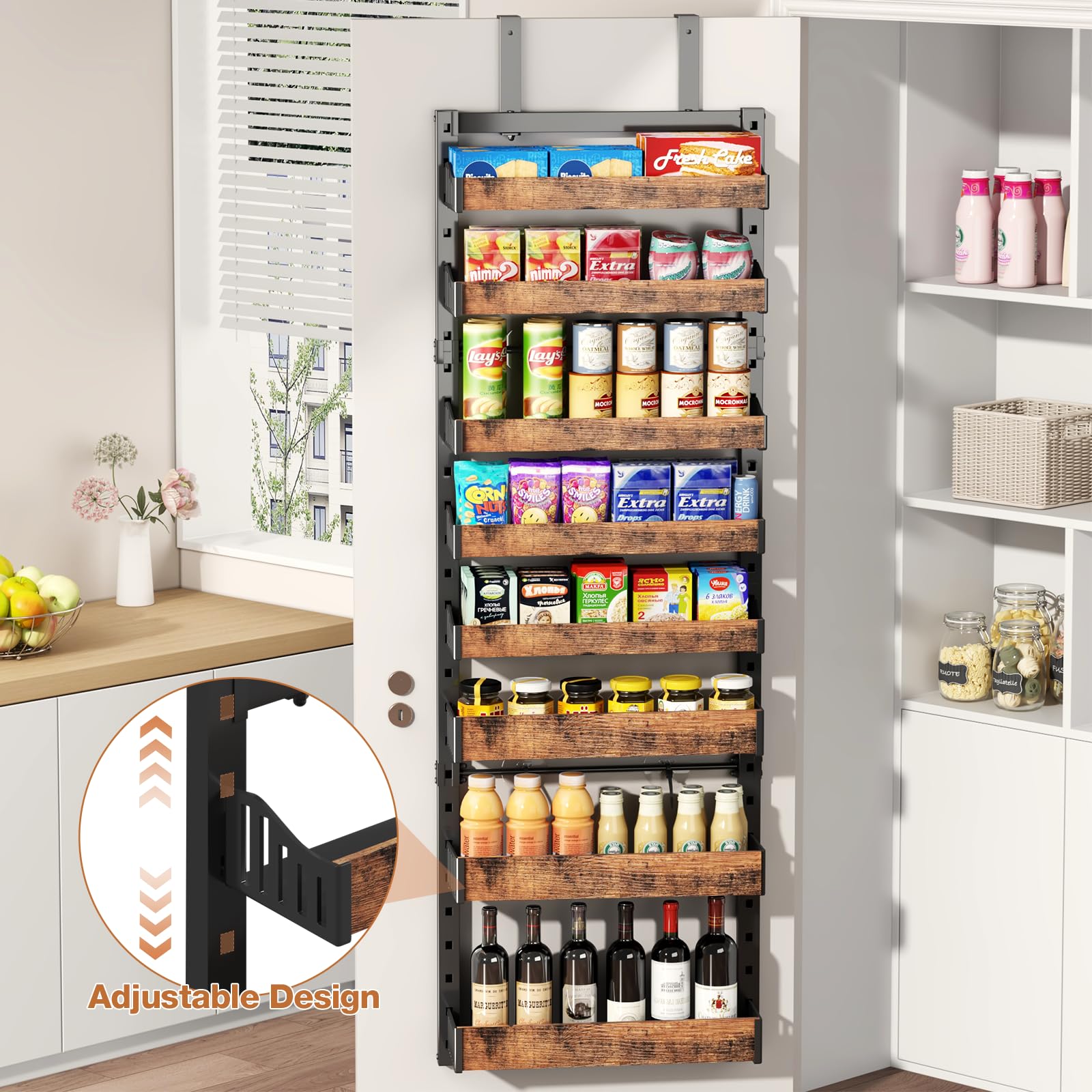 DAOTENGQL organizer next to door frame highlighting scale and clearance advantage