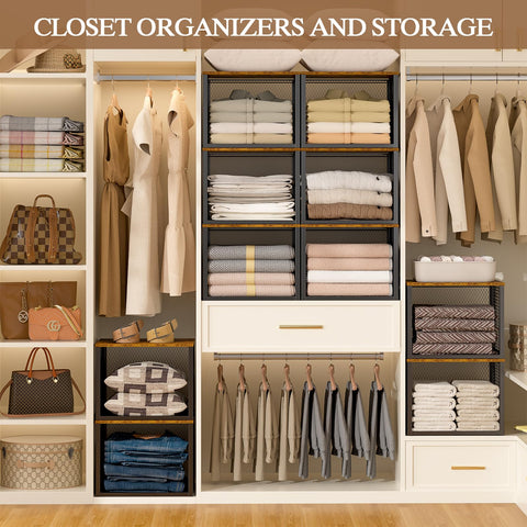 DAOUTIME side profile inside wardrobe demonstrating shallow depth and tidy fit