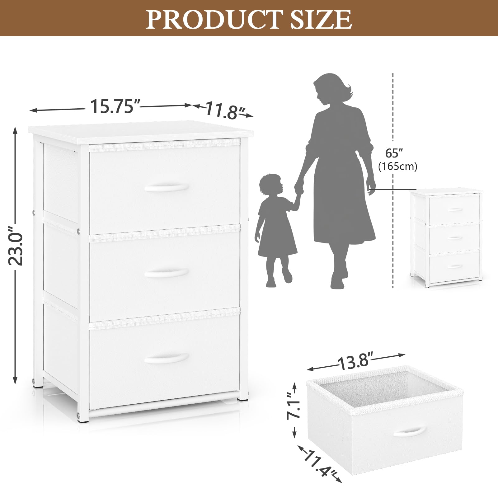 DAOUTIME fitting under bed showing space-saving storage benefit
