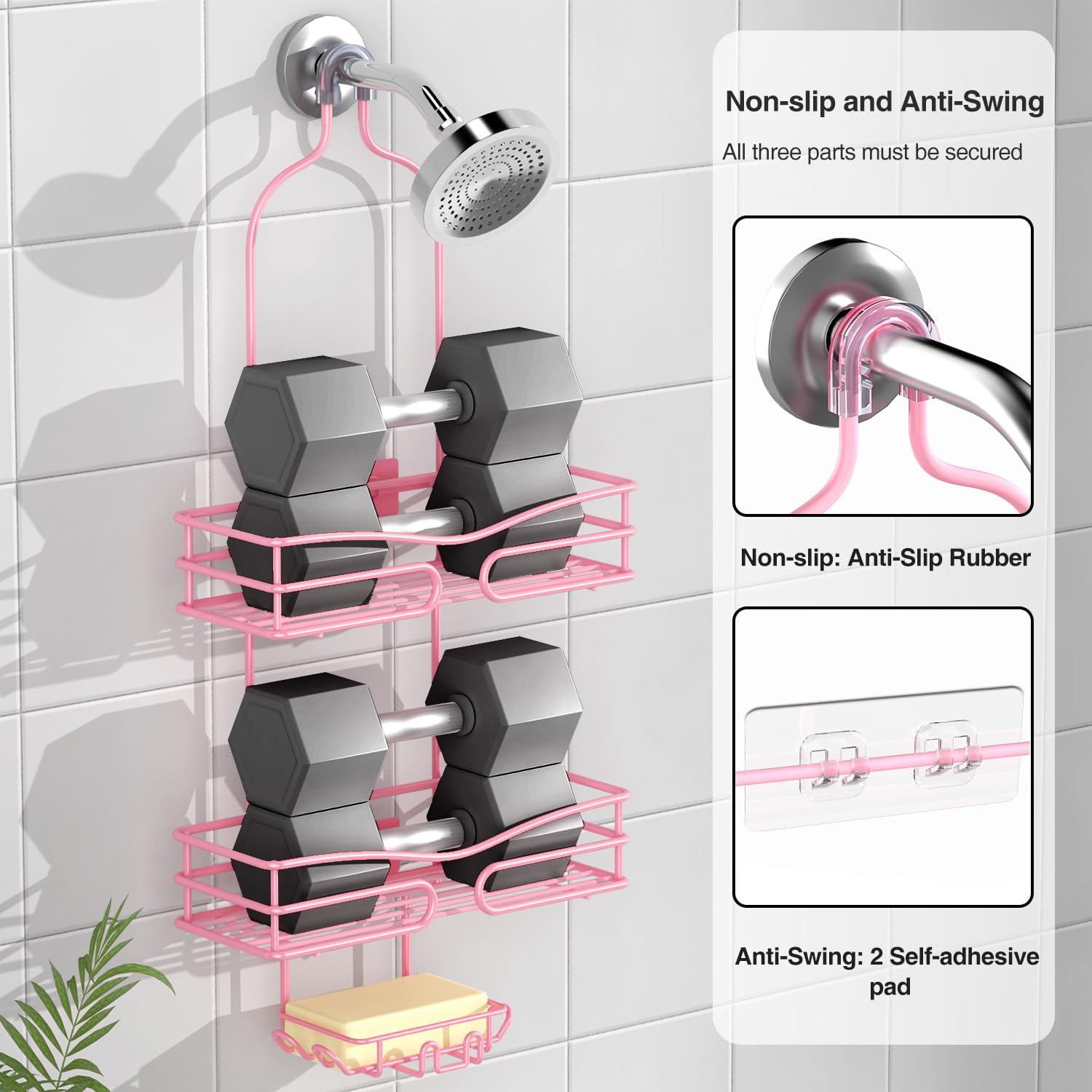 DAOYA soap holder close-up showing drained bar soap for longer freshness