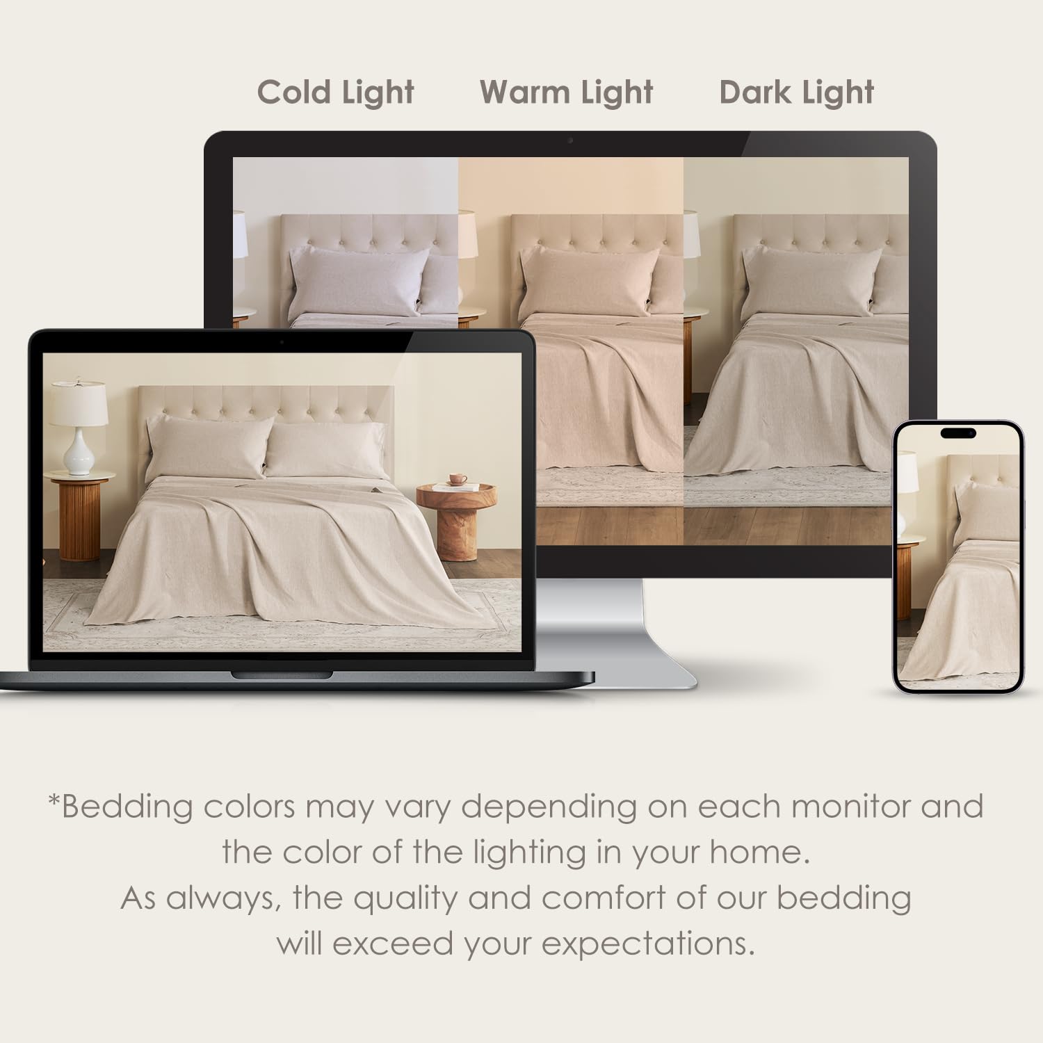 DAPU sheets on mattress showing scale and deep pocket fit for tall mattresses benefit