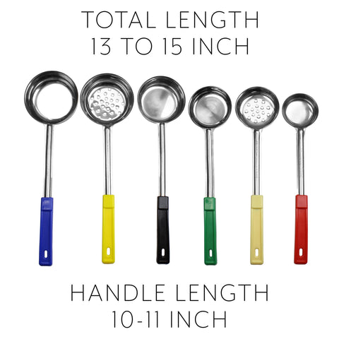 Darware ladle serving soup from pot, demonstrating accurate portion control